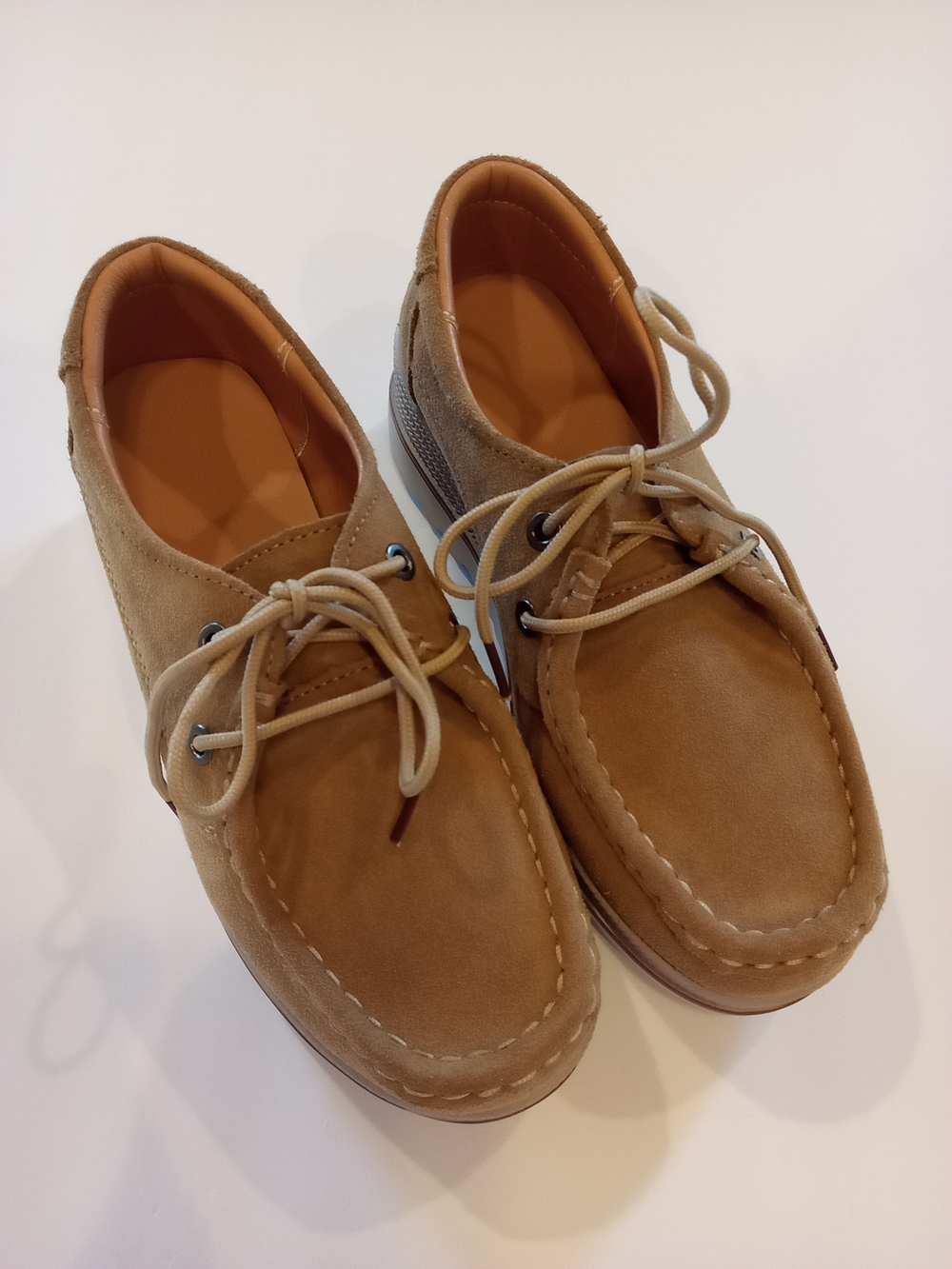 Women's Suede Platform Loafers Slip-on Sz 6.5